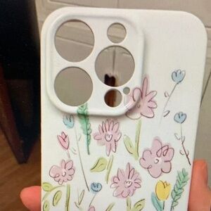 Case-Mate Floral Phone Case - White with Pink and Green Accents